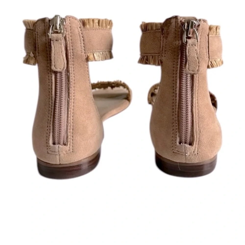 Ann Taylor Fern Raffia Suede Sandals